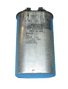97f4175 Ge Hotpoint Genuine Capacitor Ass. Part # 440vac 5uf Made In Usa