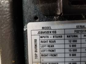 Jgb645sek1ss Ge Genuine Gas Range Oven Knob Set Of 3 # Wb03x26675