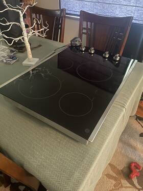 Jp3030dwbb Ge 30 Inch Built-in Electric Cooktop Black