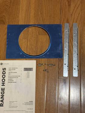Jvx5300sj2ss Ge Damper Connector And Mounting Brackets Under Cabinet Hood Hm-roc