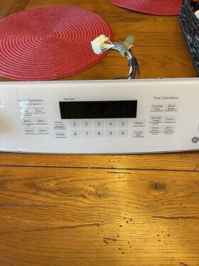 Pgs975dep4ww Ge Profile Stove Model Control Panel Circuit Board And Knobs