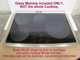 Php900sm2ss Ge Wb62x10053 Glass Maintop With Stainless Steel Trim