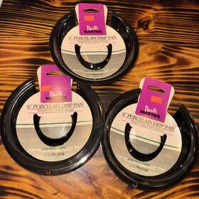 Pm32x146 Ge Parts Master 3 Three 6 Inch Porcelain Drip Pan New Old Stock