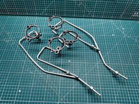 Wb02k10360 Ge Wb02k10079 Range Burner Tube Bracket Set 4 P#wb02k10361 Wb02k10078