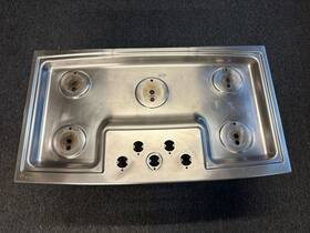 Wb02x10797 Ge Gas Replacement Cooktop Inch Monogram Stainless Steel Top Only Used 36