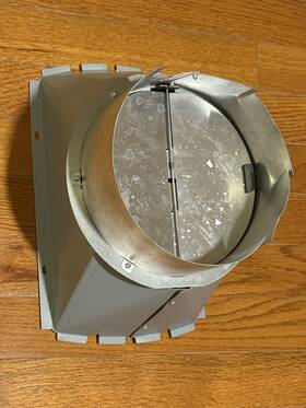 Wb02x11509 Ge Range Hood Vent Damper Cut/altered For Jv965d1cc Z23-13