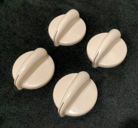 Wb03t10077 Ge Set Of 4 Almond Burner Control Knobs Part # Stove Range Wb03t10077 Ge Set Of 4 Almond Burner Control Knobs Part # Stove Range