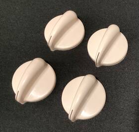 Wb03x10038 Ge Set Of 4 Almond Burner Control Knobs Part # Stove Range