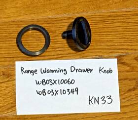 Ztd910sb3ss Ge Wb03x10060 Wb03x10349 Knob Black For Warming Drawer Kn33