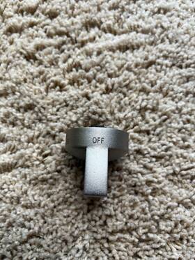 Wb03x10221 Ge Monogram Range / Rangetop Griddle Knob Oem Part # Used Excellent