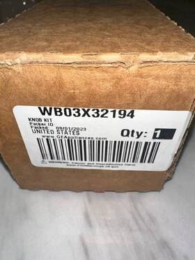 Wb03x32194 Ge New Genuine Cooktop Knob Kit