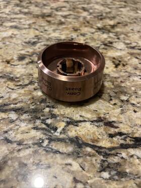 Wb03x45996 Ge Oem Caf Range/oven Trim Brushed Brass #2