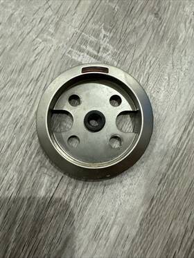 Wb07k10299 Ge Monogram Range Burner Knob Bezel Ss With Lens 1473407#100053