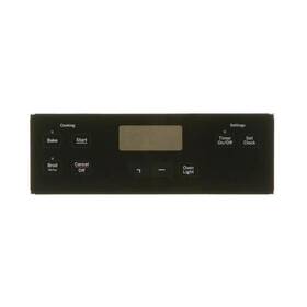 Wb07x21373 Ge Oem Range Control Overlay - Black