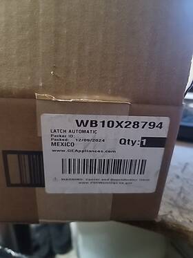 Wb10x28794 Ge Latch Automatic Part #