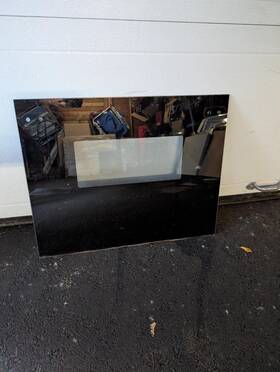 Wb15t10122 Ge Wall Oven Black Glass Panel Oem