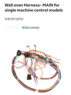 Wb18t10576 Ge Wall Oven Harness- Main Genuine Tested Oem Nla Part