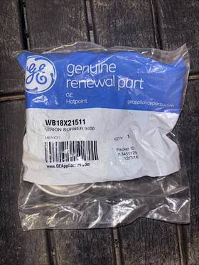 Wb18x21511 Ge Oem Range Burner. New In Sealed Bag