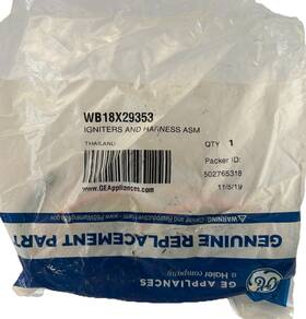 Wb18x29353 Ge - Genuine Oem Cooktop Igniter And Harness Assembly Oven/range