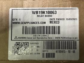 Wb19k10063 Ge New Oem Range Relay Control Board