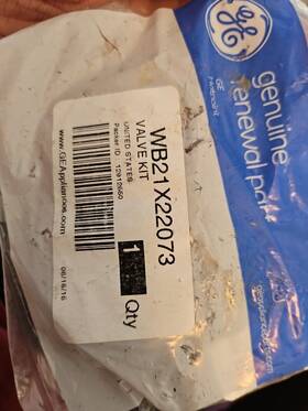 Wb21x22073 Ge Genuine Oem Kenmore Cooktop/range Gas Valve Ft B84