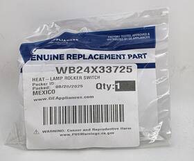 Wb24x33725 Ge Genuine Oem Range Hood Heat Lamp Rocker Switch New