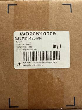 Wb26k10009 Ge Blower Tangential 45mm Genuine Oem Replacement Part New