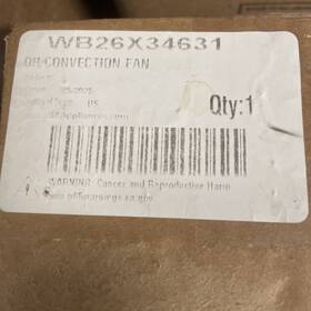 Wb26x34631 Ge Convection Fan