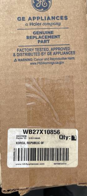 Wb27x10856 Ge Genuine New Oem Digitron