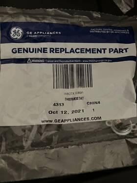 Wb27x10895 Ge Genuine Brand New Oem Thermostat