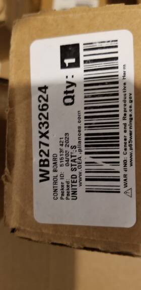 Wb27x32624 Ge Control Board