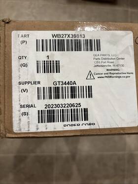 Wb27x39813 Ge White Ui Lcd Control Panel