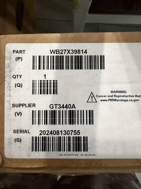 Wb27x39814 Ge Oem Wall Oven Control Panel New