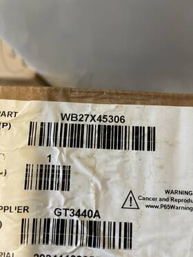 Wb27x45306 Ge Control Panel Assembly Brand New Oem Range Stainless Not Installed