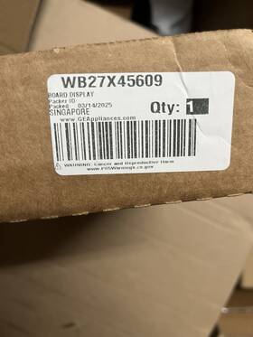 Wb27x45609 Ge Cooktop Control Panel Genuine Oem Part