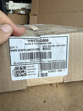 Wb27x45666 Ge Range Glass Touch Board Assembly