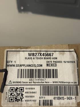 Wb27x45667 Ge Cafe User Interface Control Board Brand New Oem Fast Shipping