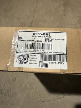 Wb27x49189 Ge Range Oven Rc19 Control Board Flashed