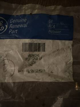 Wb28k145 Ge Range Oven Stove Natural Gas Orifice Spud