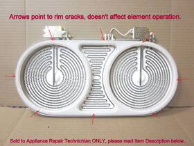 Wb30t10057 Ge Dual Radiant Surface Element