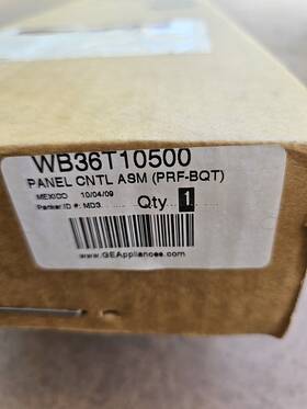 Wb36t10500 Ge Ge. Wb36t10500. Wall Oven Control Panel New/unused/oem/in Original Box.nla Part