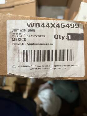 Wb44x45499 Ge Bake Element Oem