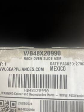 Wb48x20990 Ge Sliding Oven Rack