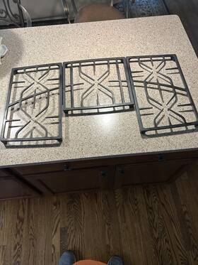 Zgu375lsdss Ge Wb49x10183 Monogram 36 Inch Gas Cooktop Grates For Model #