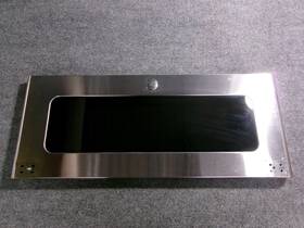 Wb56x23122 Ge Range Oven Upper Outer Door Glass Assembly - Stainless Steel