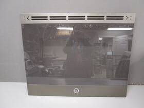 Ge Wb56x26758 Range Outer Door Glass Black And Stainless 29 1/2 X 23 Inch Asmn