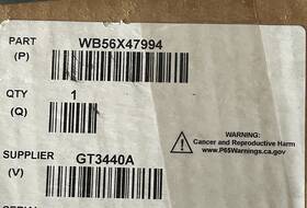 Wb56x47994 Ge Genuine Brand New Oem Outer Door Glass