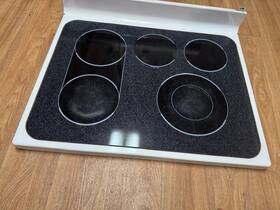 Wb62t10288 Ge Range Oven Stove White Glass Top Cooktop 1088211 Wb62t10288 Ge Range Oven Stove White Glass Top Cooktop 1088211