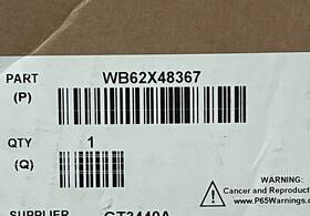 Wb62x48367 Ge Genuine Brand New Oem Maintop