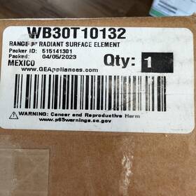 Wv3ot10132 Ge Range 8 Radiant Surface Element